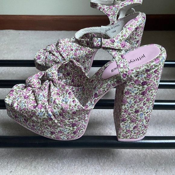 JEFFREY CAMPBELL Women Knot 2 Day Platform Sandals - NEW NWOB - Picture 3 of 8